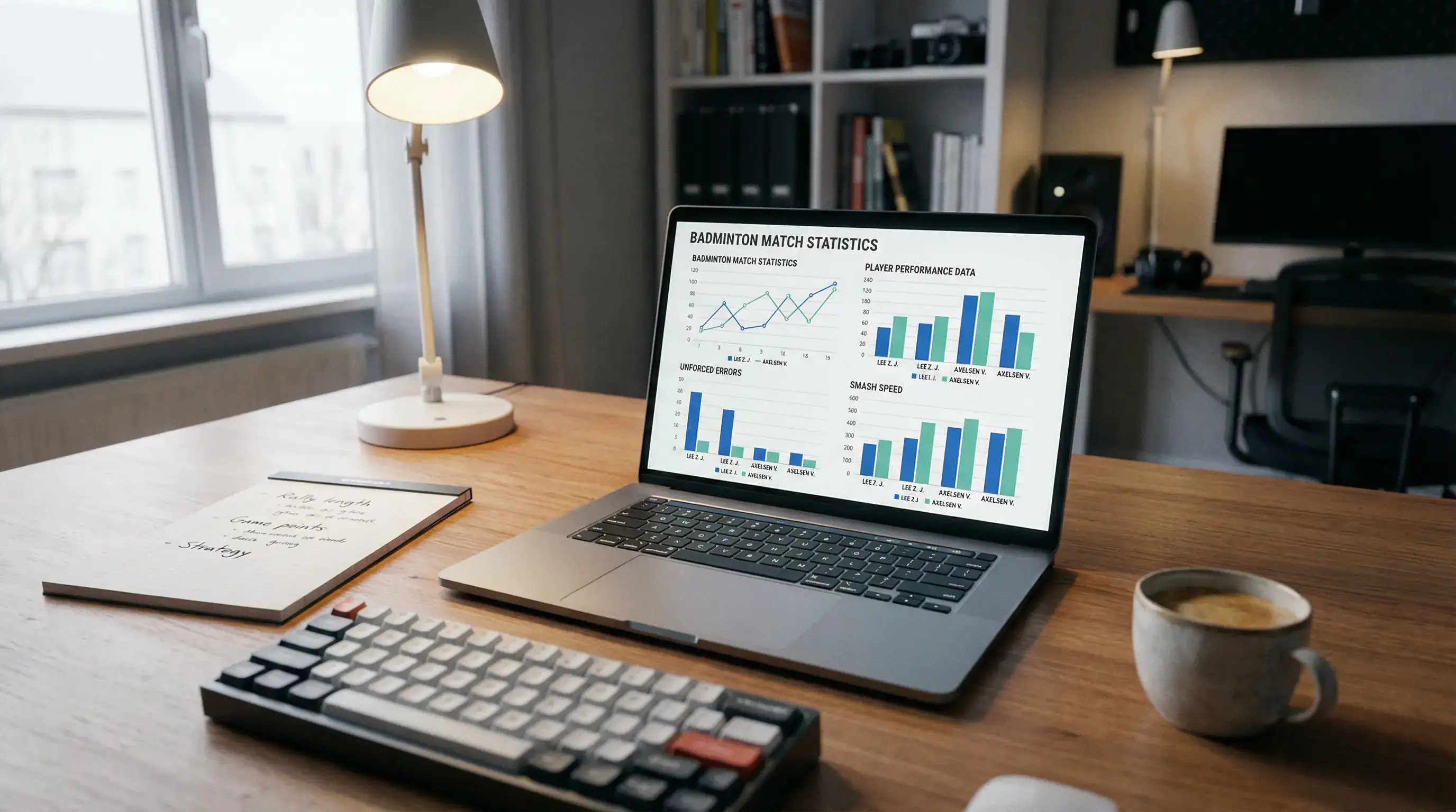 Analyse-Setup mit Badminton-Statistiken und Turnierdaten für strategische Wettentscheidungen